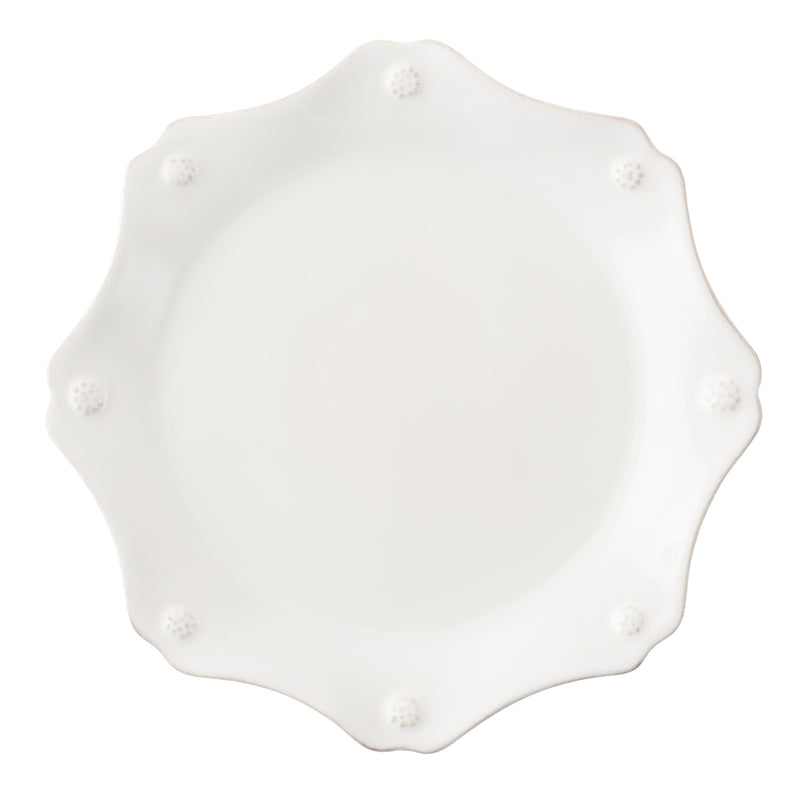 Berry & Thread Whitewash Scallop Dessert/Salad Plate