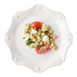 Berry & Thread Whitewash Scallop Dessert/Salad Plate