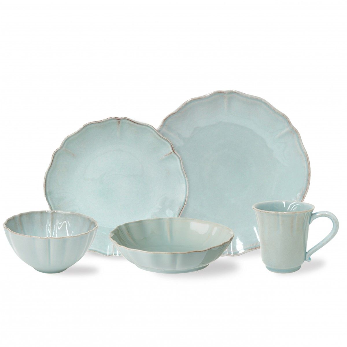 5 PIECE PLACE SETTING ALENTEJO, Blue