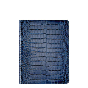 9-Inch Wire-O-Notebook in Crocodile Embossed Leather