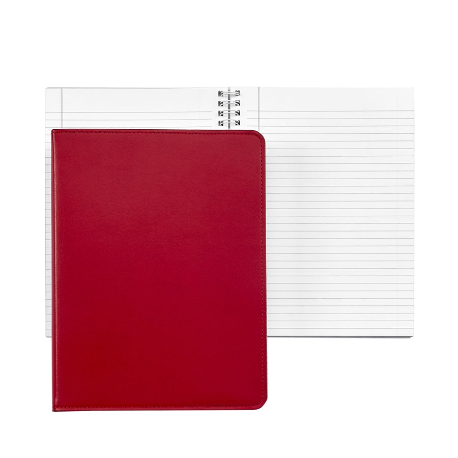 9-Inch Wire-O-Notebook in Italian Bonded Leather