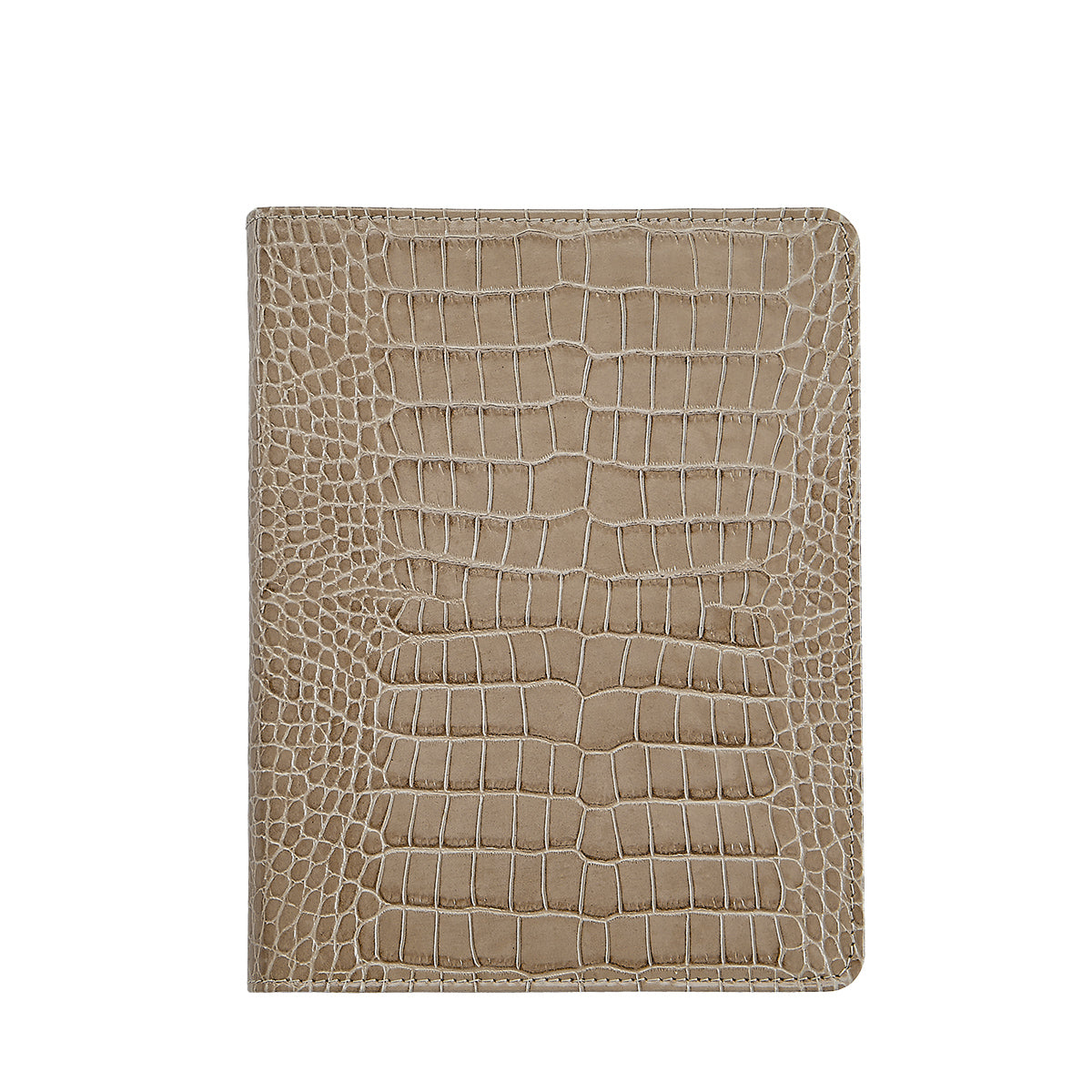 9-Inch Wire-O-Notebook in Crocodile Embossed Leather