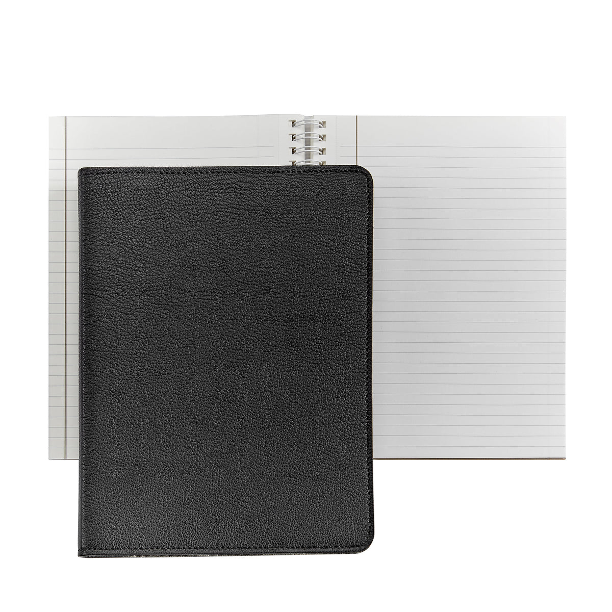 9-Inch Wire-O-Notebook in Goatskin Leather