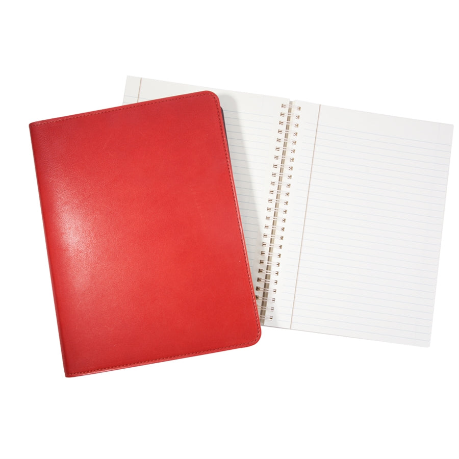 9-Inch Wire-O-Notebook in Traditional Leather