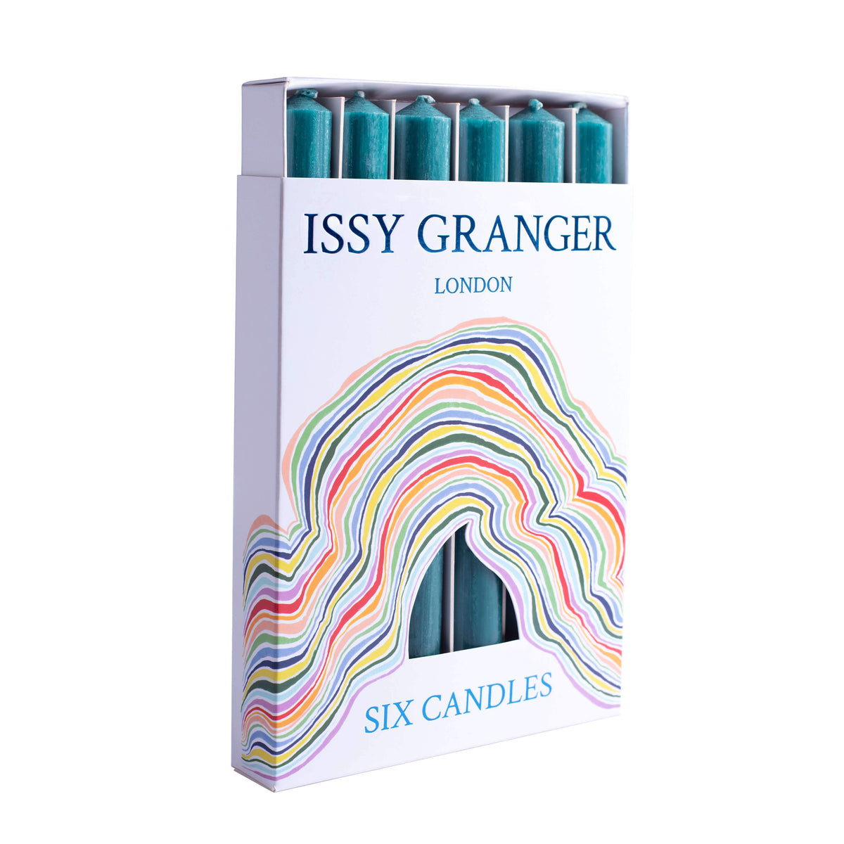 Issy Granger | Green Wax Coloured Dinner Candles 