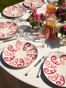 Athenee Two Tone Pink Peacock Dinner/Under Plate