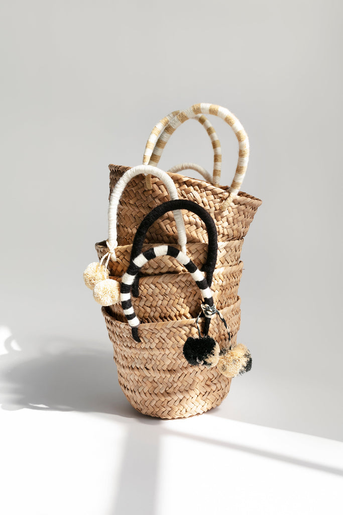 Mini deals straw tote