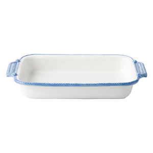 Le Panier White/Delft Rectangular Baker