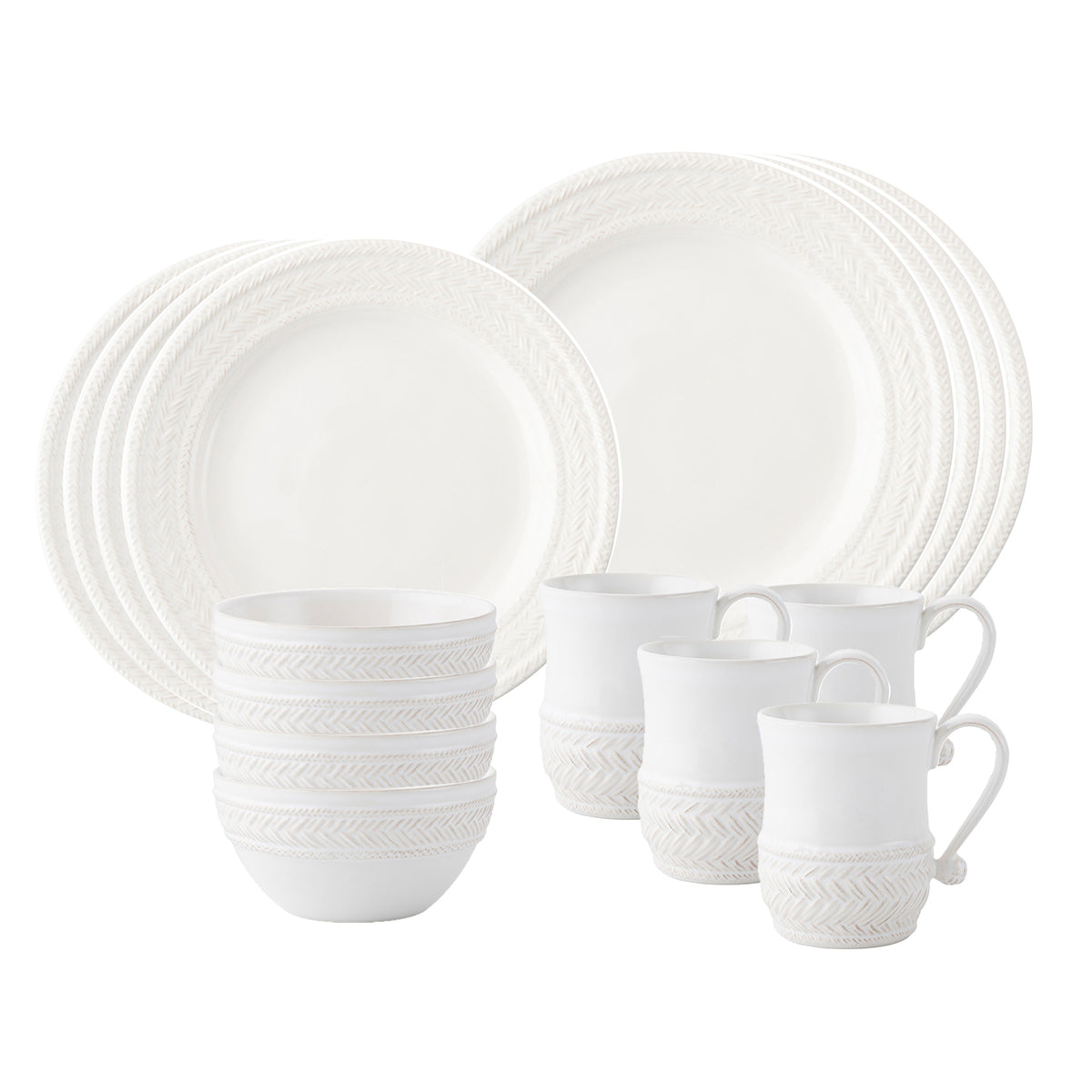 Le Panier Whitewash 16 pc Set