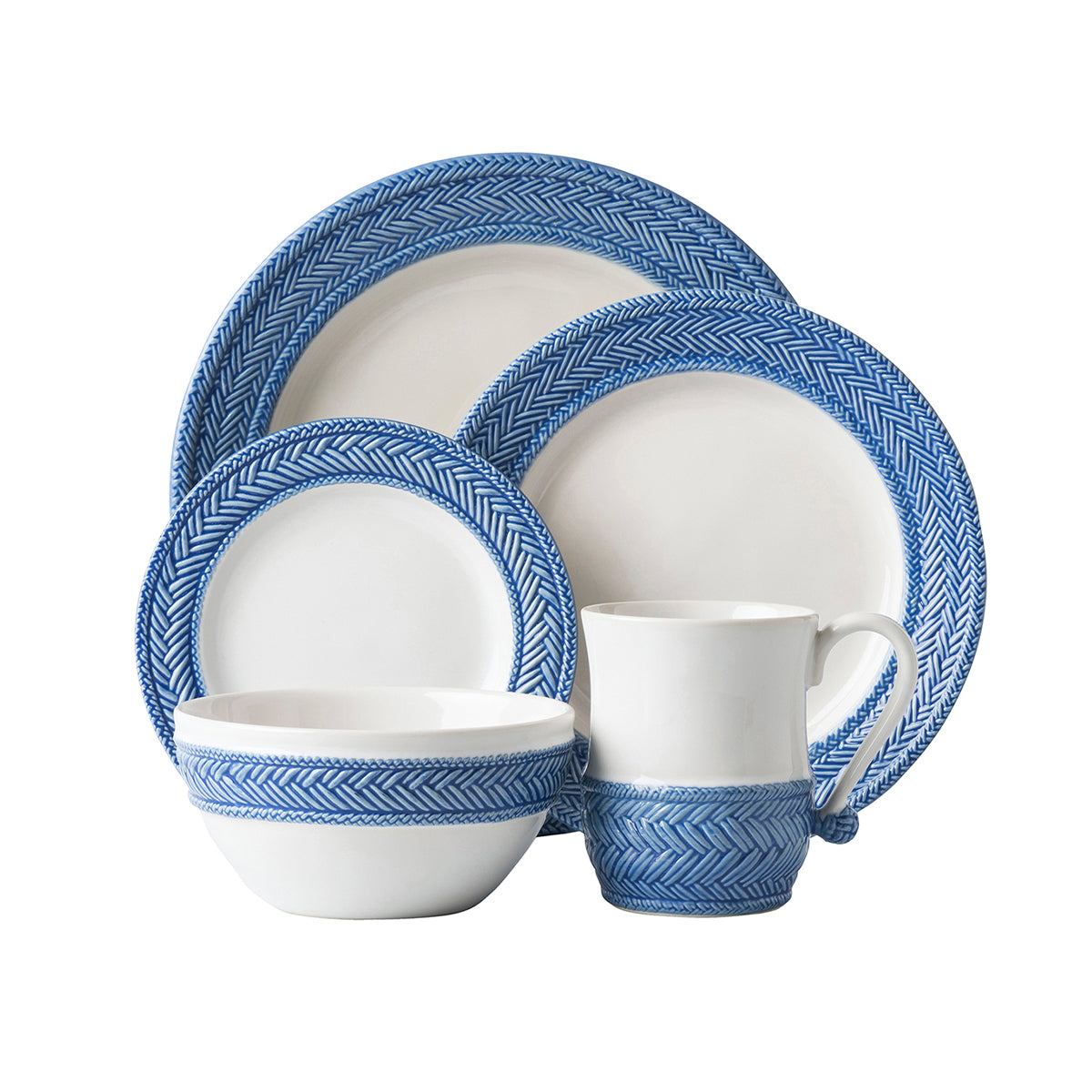 Le Panier White/Delft Side/Cocktail Plate