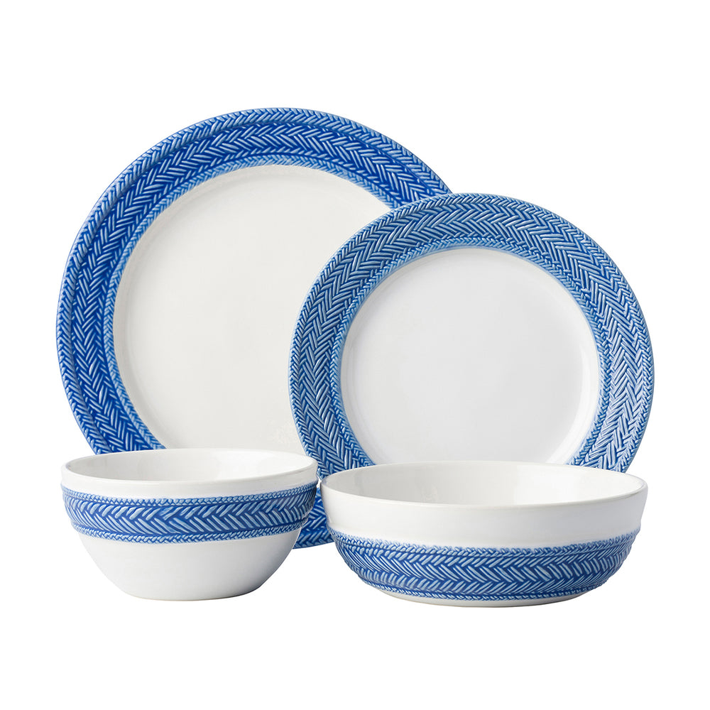 Le Panier Delft Blue 4pc Place Setting