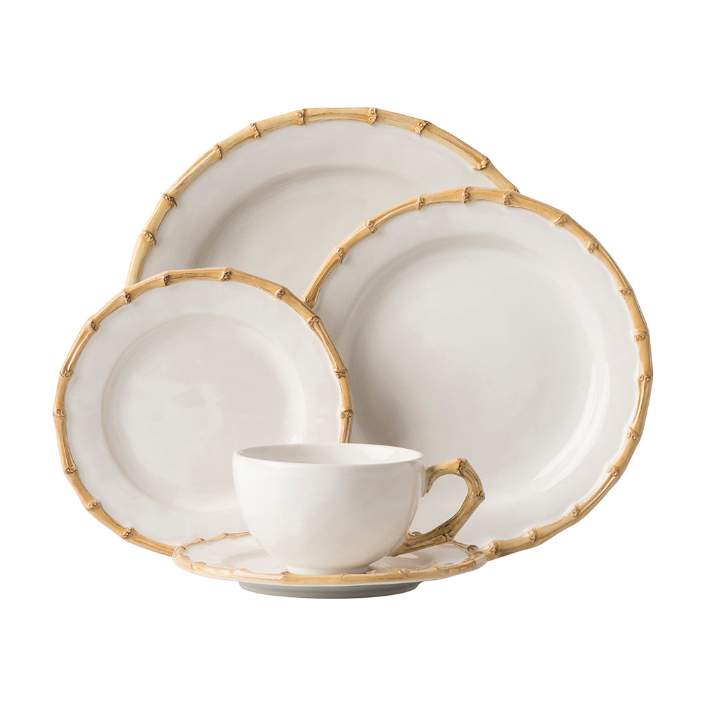 Classic Bamboo Natural Place Setting, Set of 5