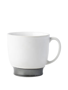 Emerson White/Pewter Coffee Tea Cup