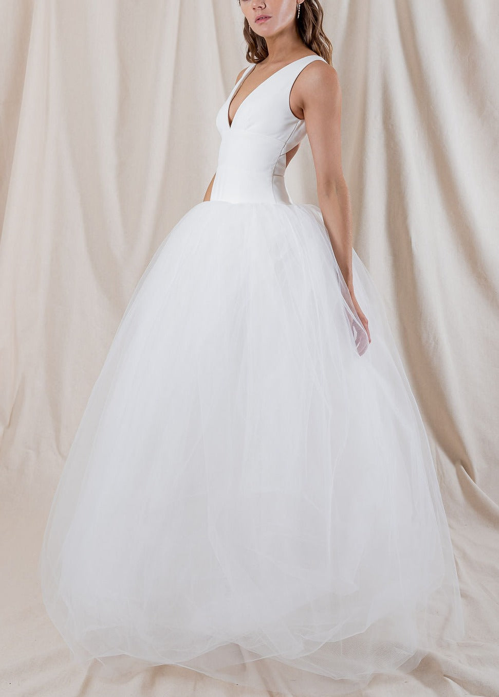 Jones Gown with Tulle Skirt