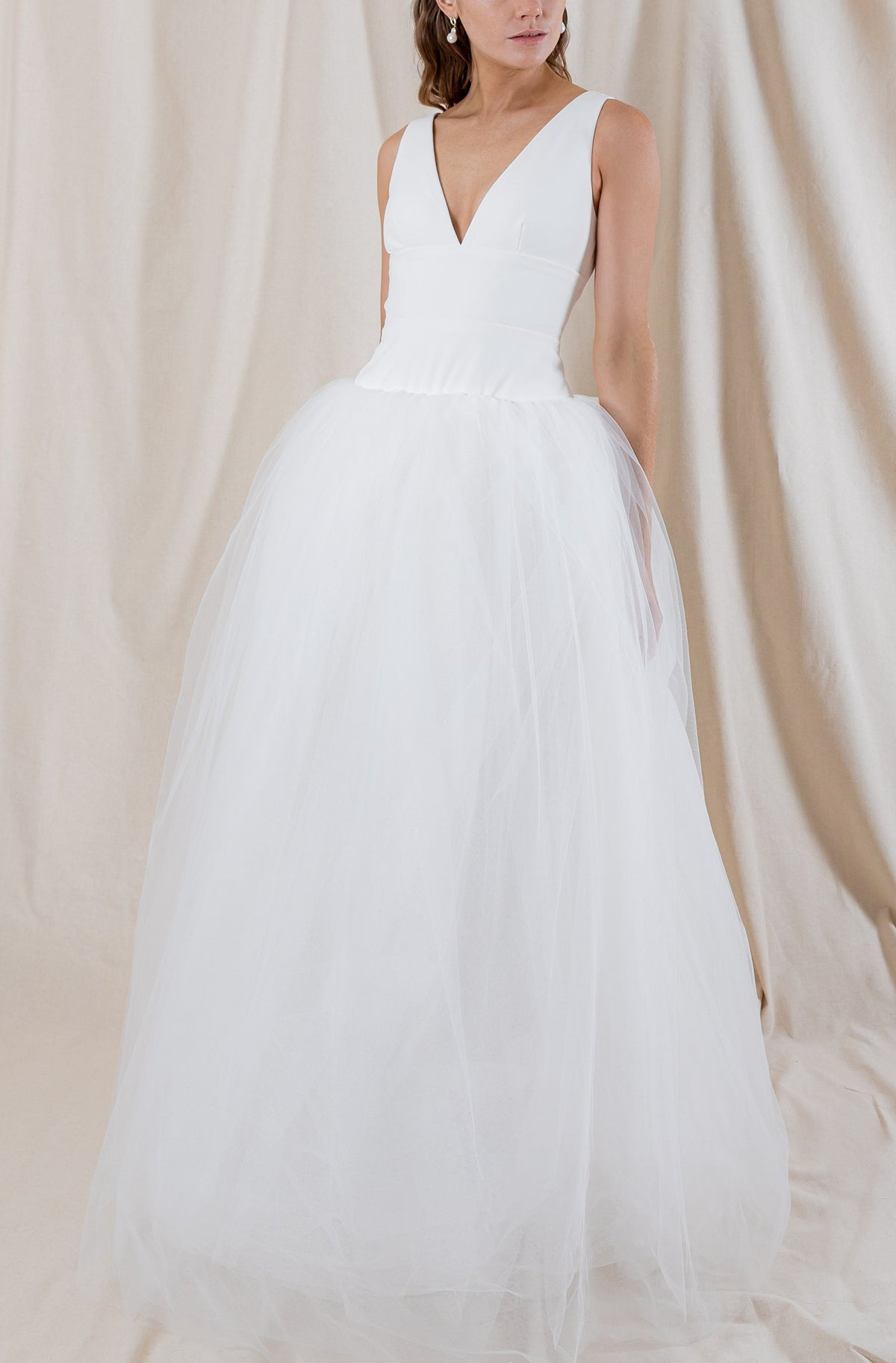 Jones Gown with Tulle Skirt