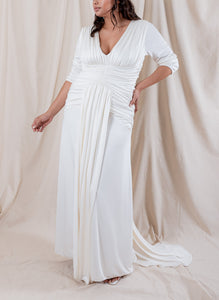 Nicole Silk Ruched Gown