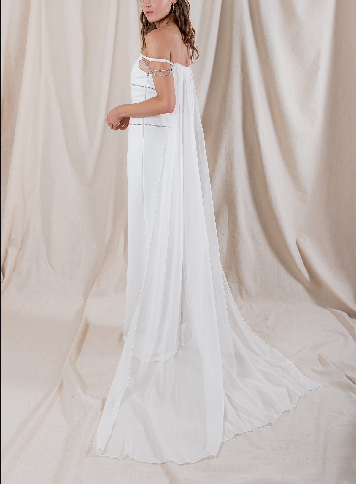 Grace Gown with Chiffon Cape