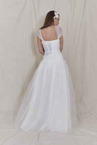 Angel Gown with Exposed Tulle