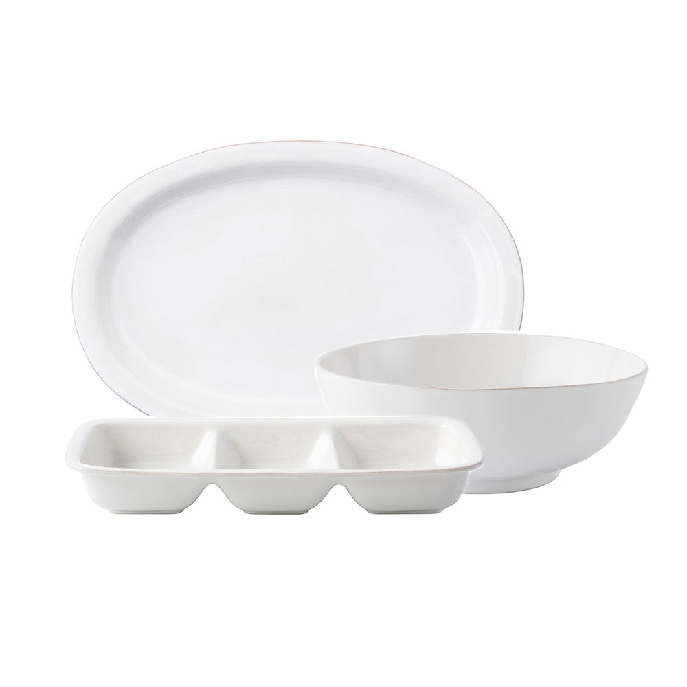 Puro Whitewash Essential Serving, Set of 3