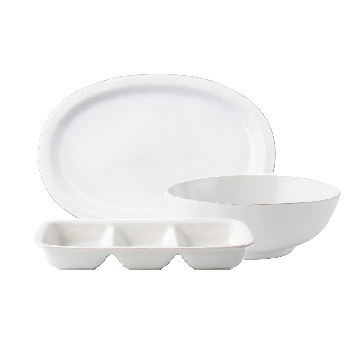 Puro Whitewash Essential Serving, Set of 3