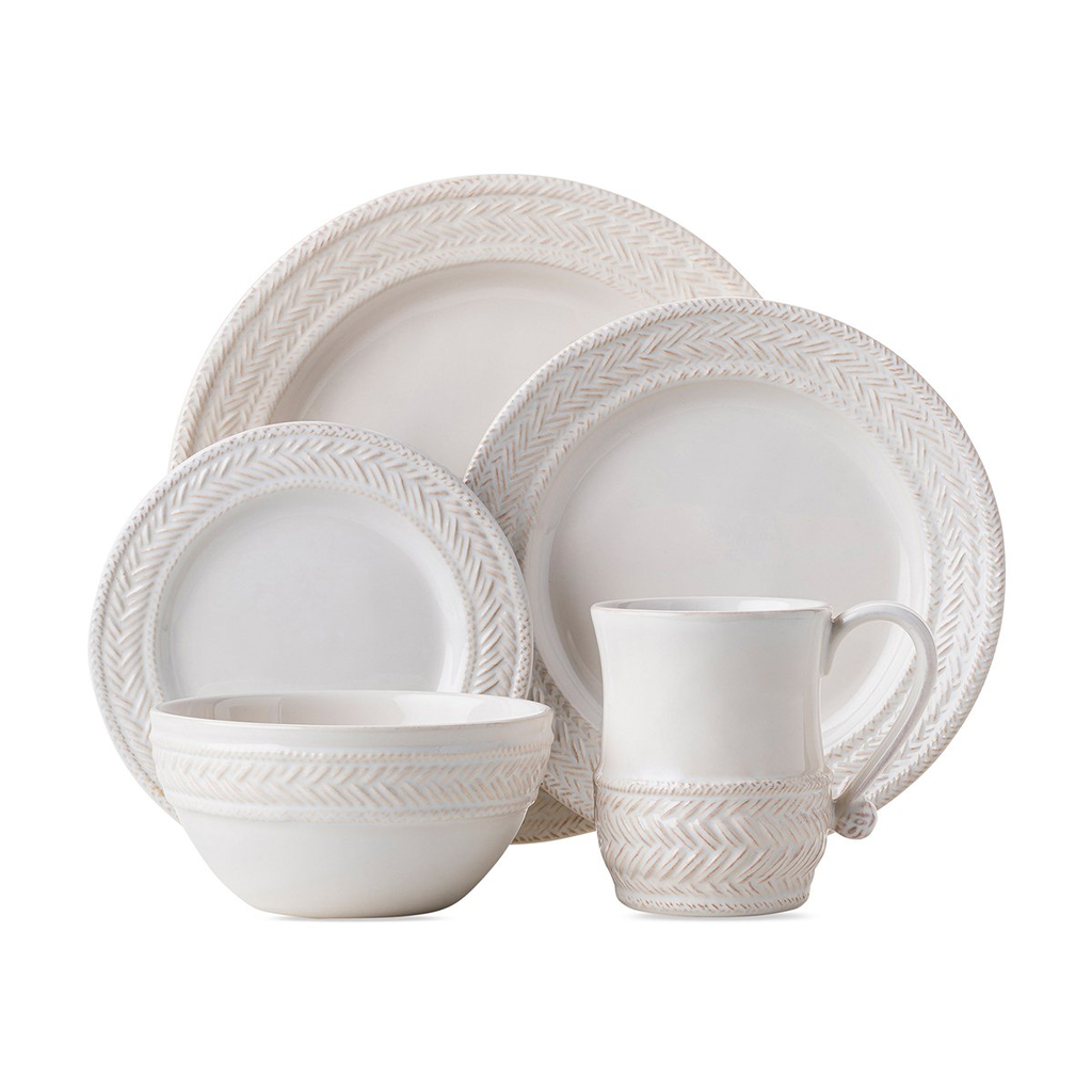 Le Panier Whitewash Place Setting, Set of 5