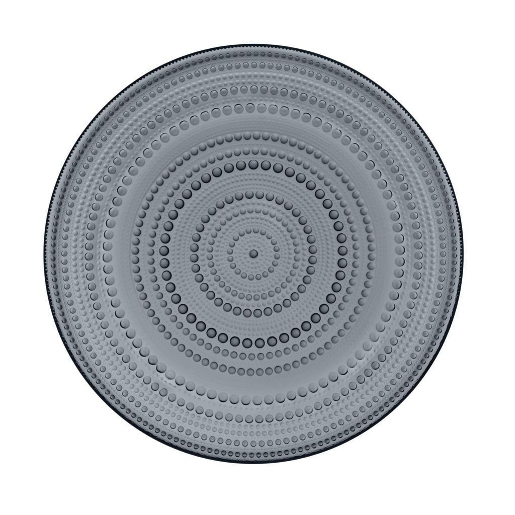 Kastehelmi Large Plate in Dark Grey