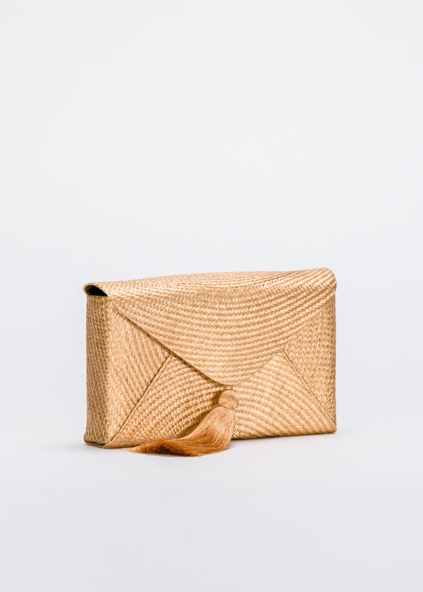 Cassia Straw Clutch Bag