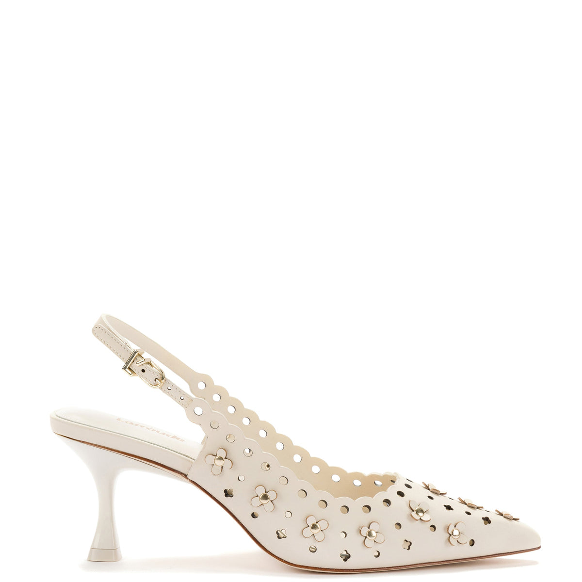 Jasmine Pump in Ivory Leather