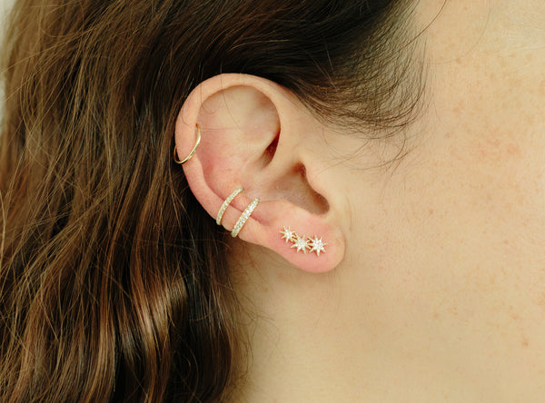 【Gabriela Artigas】Twin Tusk Earrings Twin Tusk Earrings with White Pavé Diamonds | Gabriela