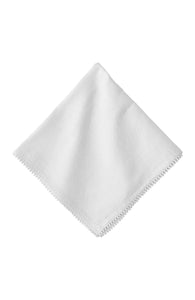 Berry Trim White Napkin