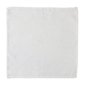 Berry Trim White Napkin