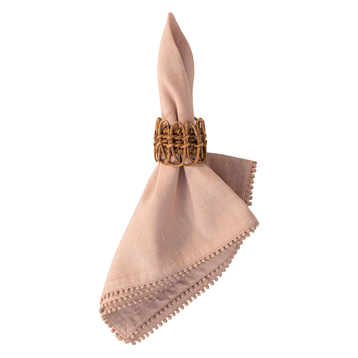 Berry Trim Blush Napkin