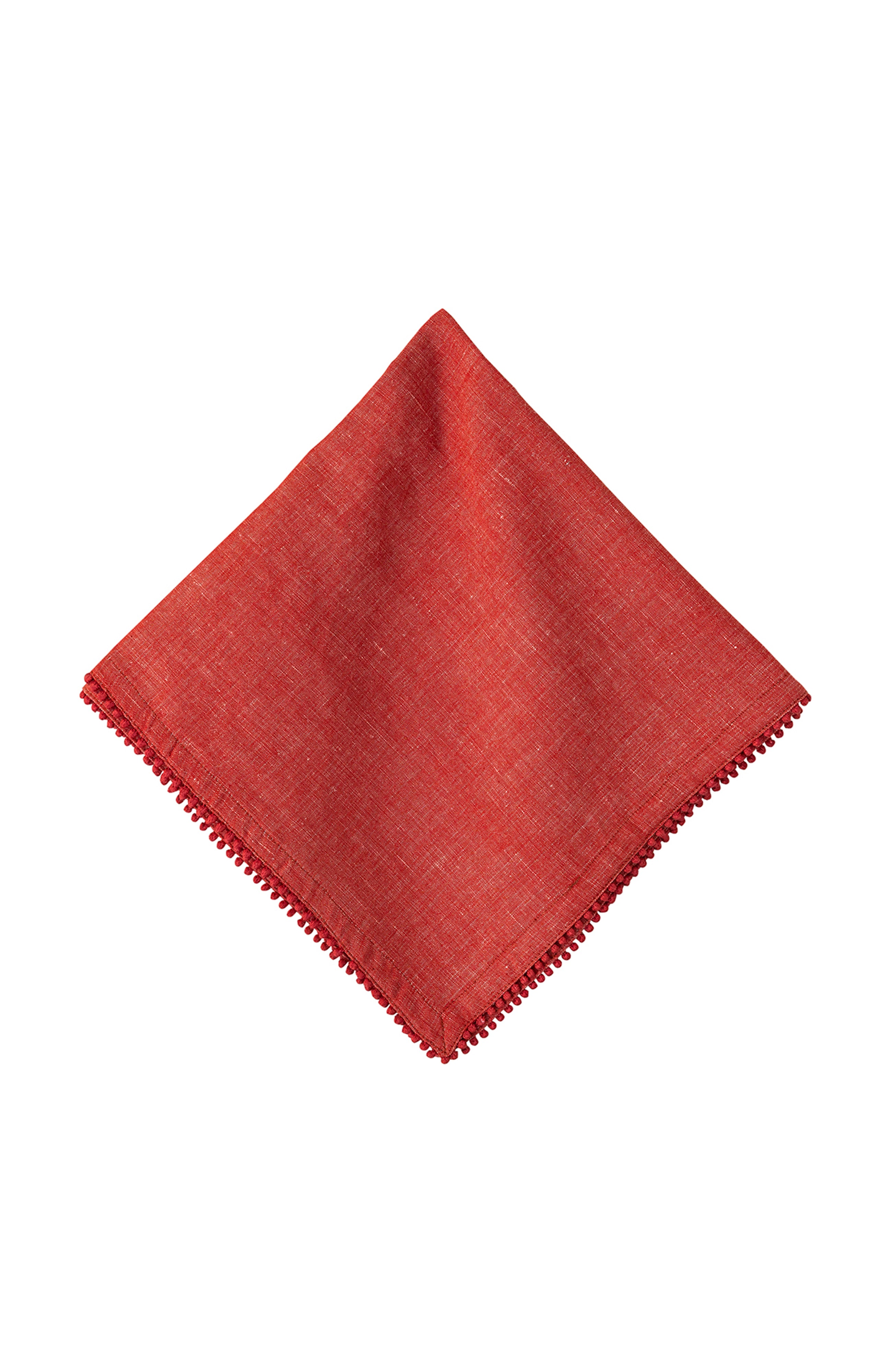 Berry Trim Red Napkin