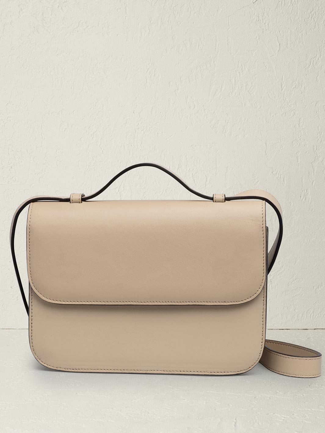 The Crossbody in Oyster Nappa Leather