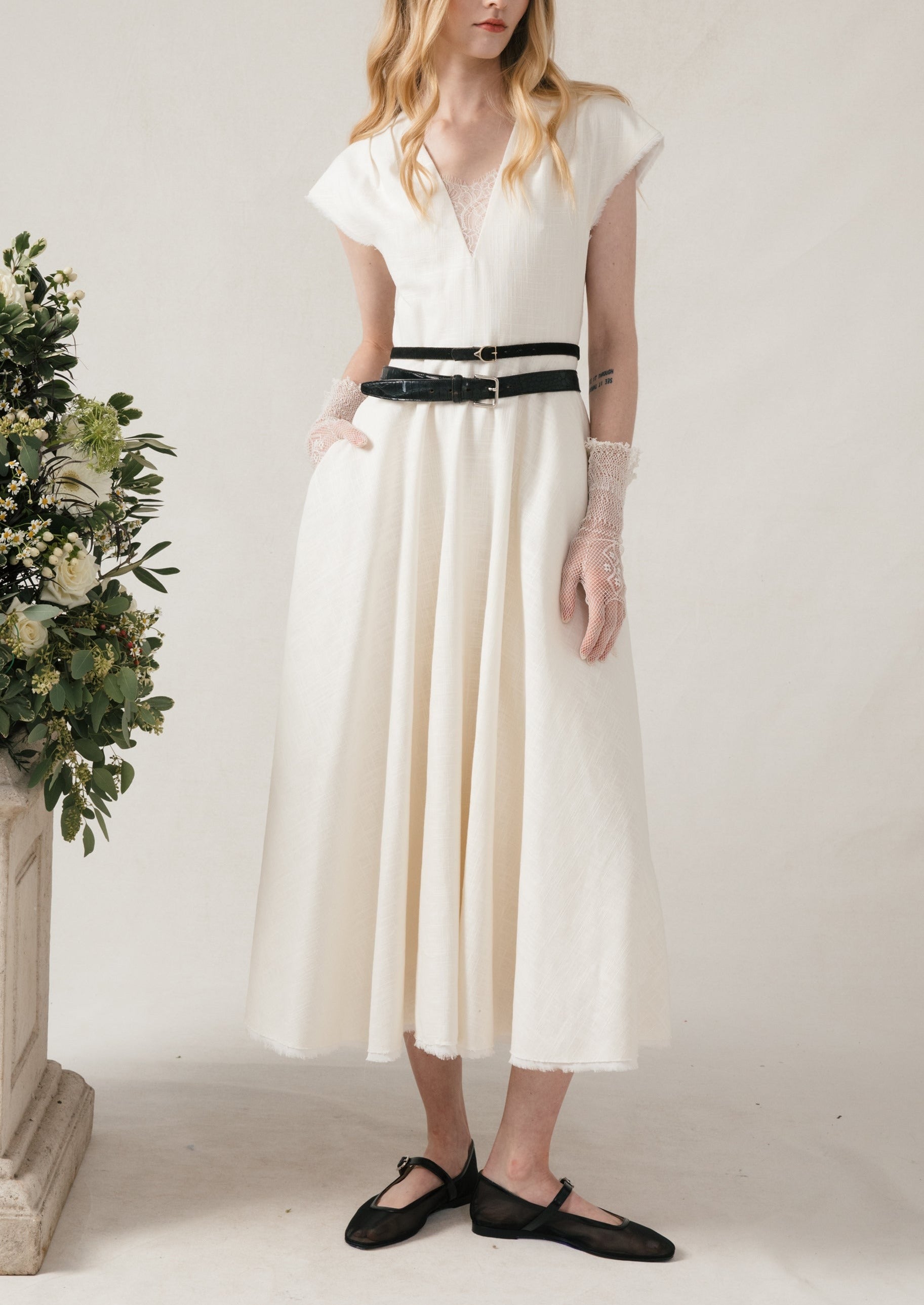 Luna Dress in Ivory