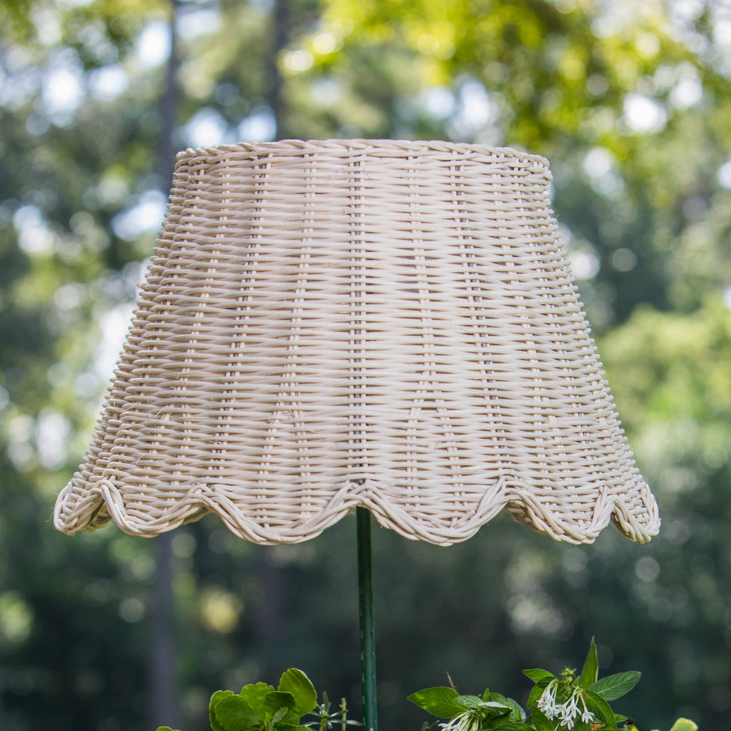 Scalloped Lampshade in Rattan | Over The Moon
