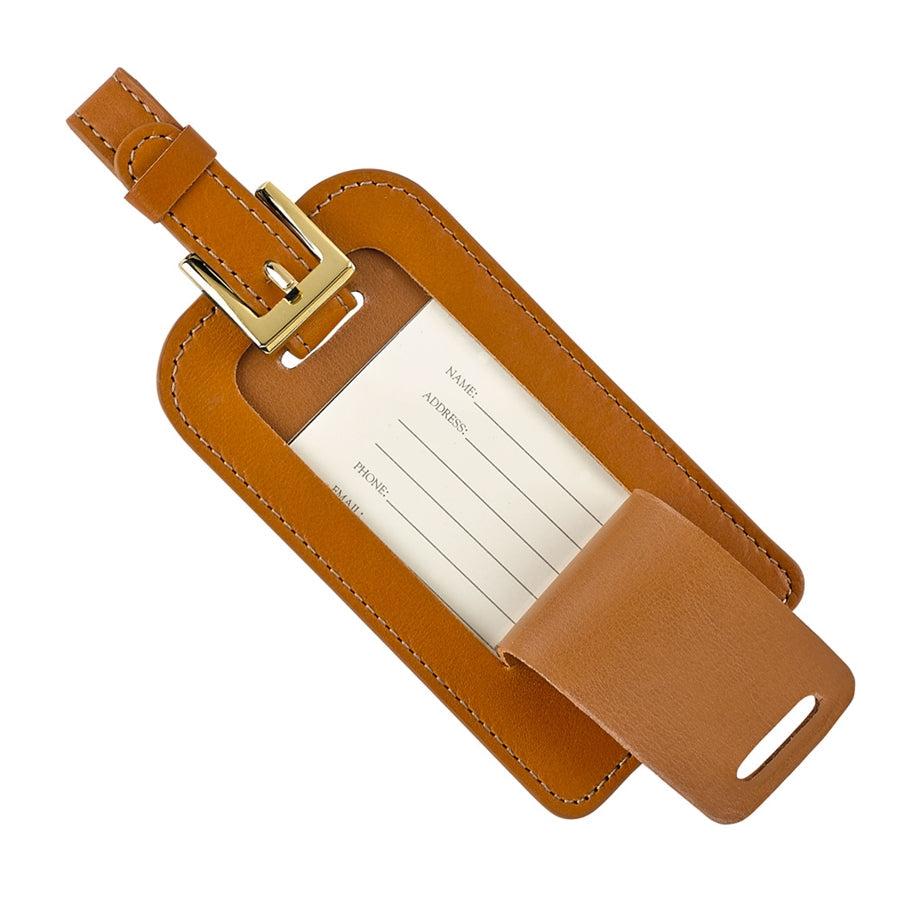 Traditional Leather Luggage Tag