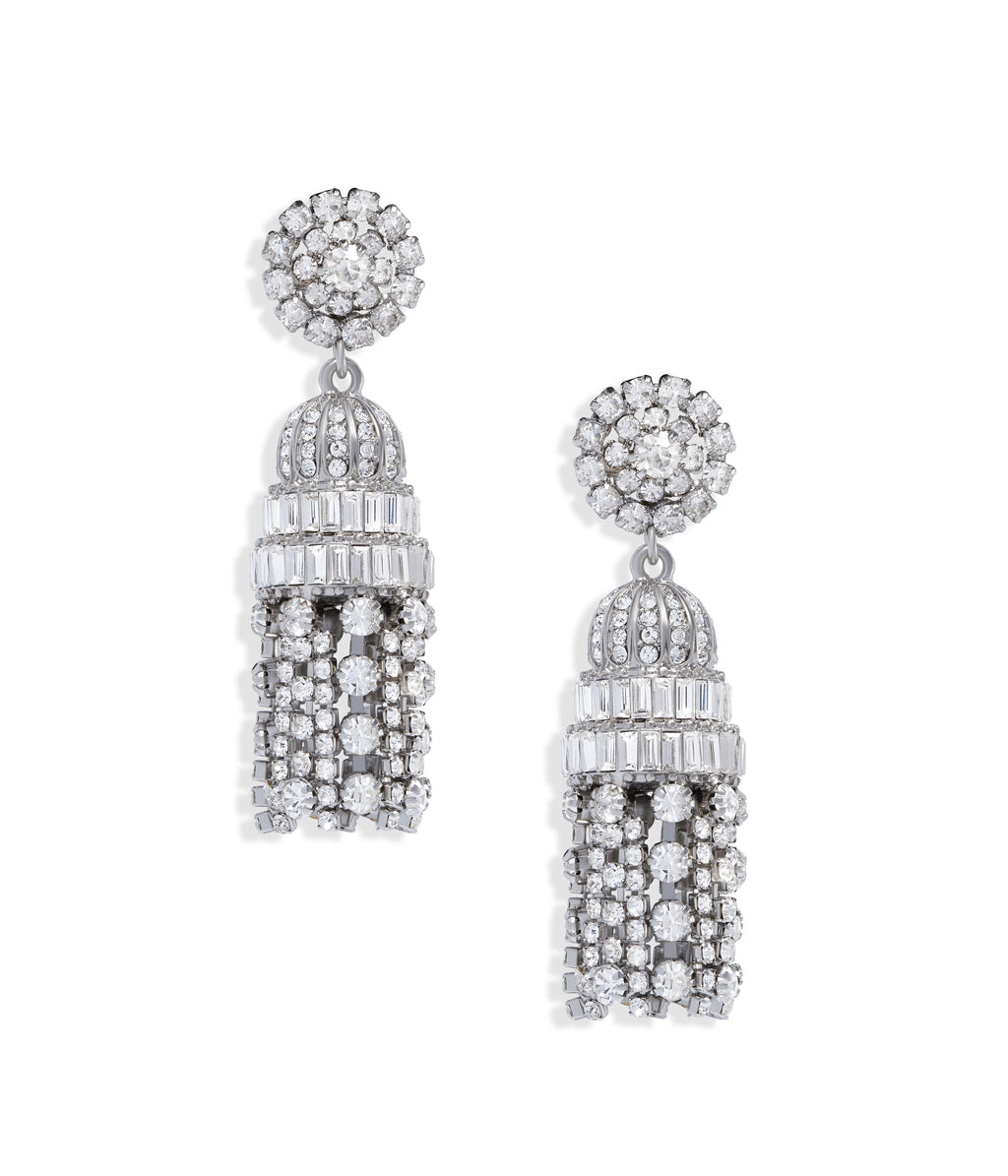 Crystal Tassel Earrings - Loren Hope