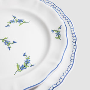 Bouclette Dinner Plate in Bleu Égyptien