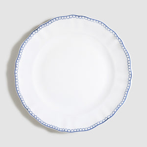 Bouclette Dinner Plate in Bleu Égyptien
