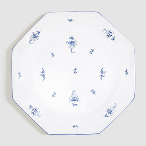 Brindille Large Dinner Plate, Bleu Moustiers