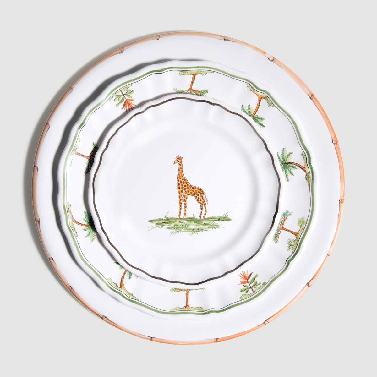 Animaux de la Savane Dessert/Side Plate, Leopard