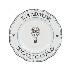 L’Amour Toujours Dessert/Salad Plates, Assorted, Set of 4