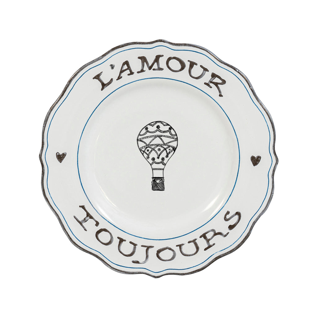 L'Amour Toujours Dessert/Salad Plates, Assorted, Set of 4