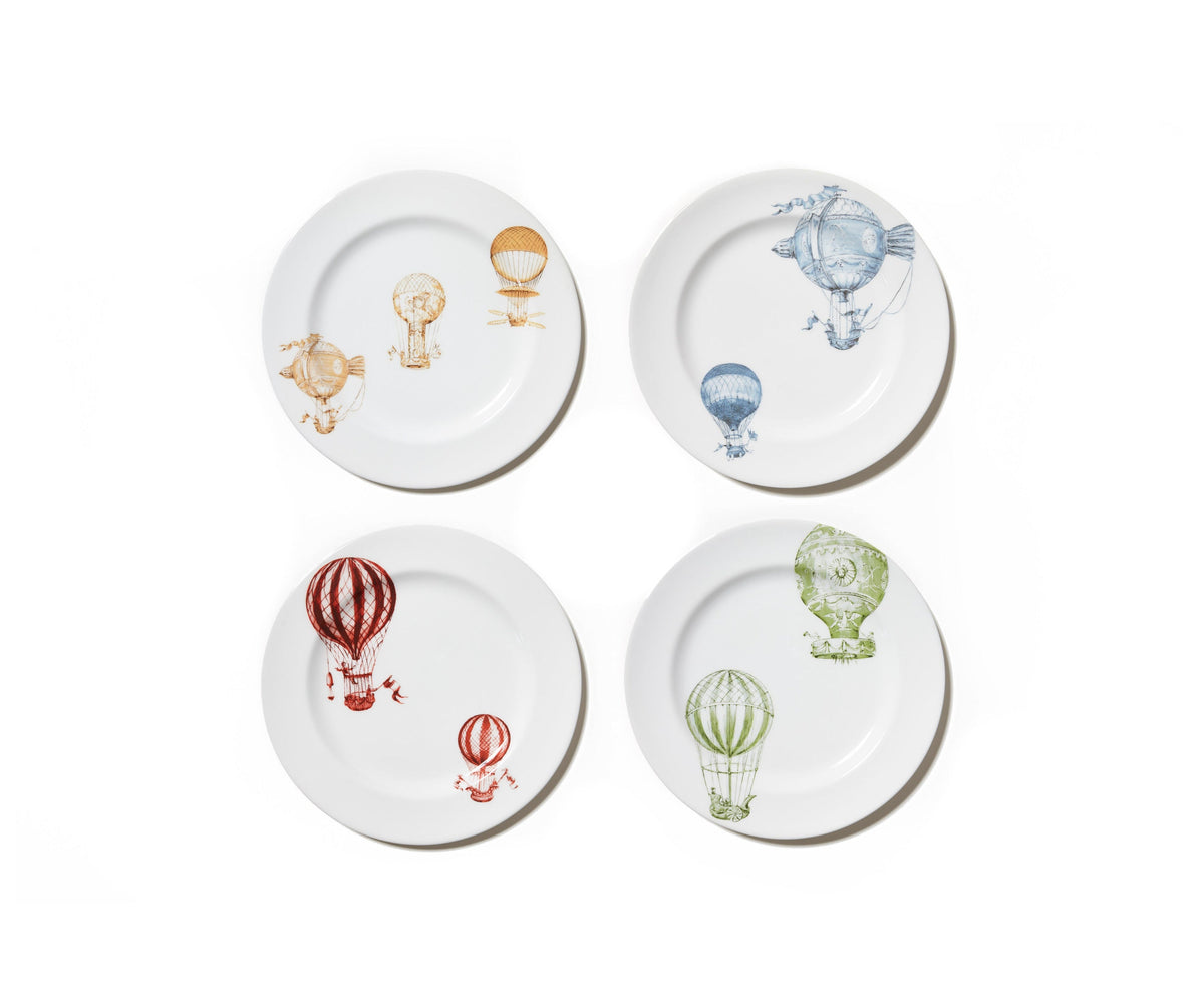 Mongolfiere Double Plates Collection, Set of 4