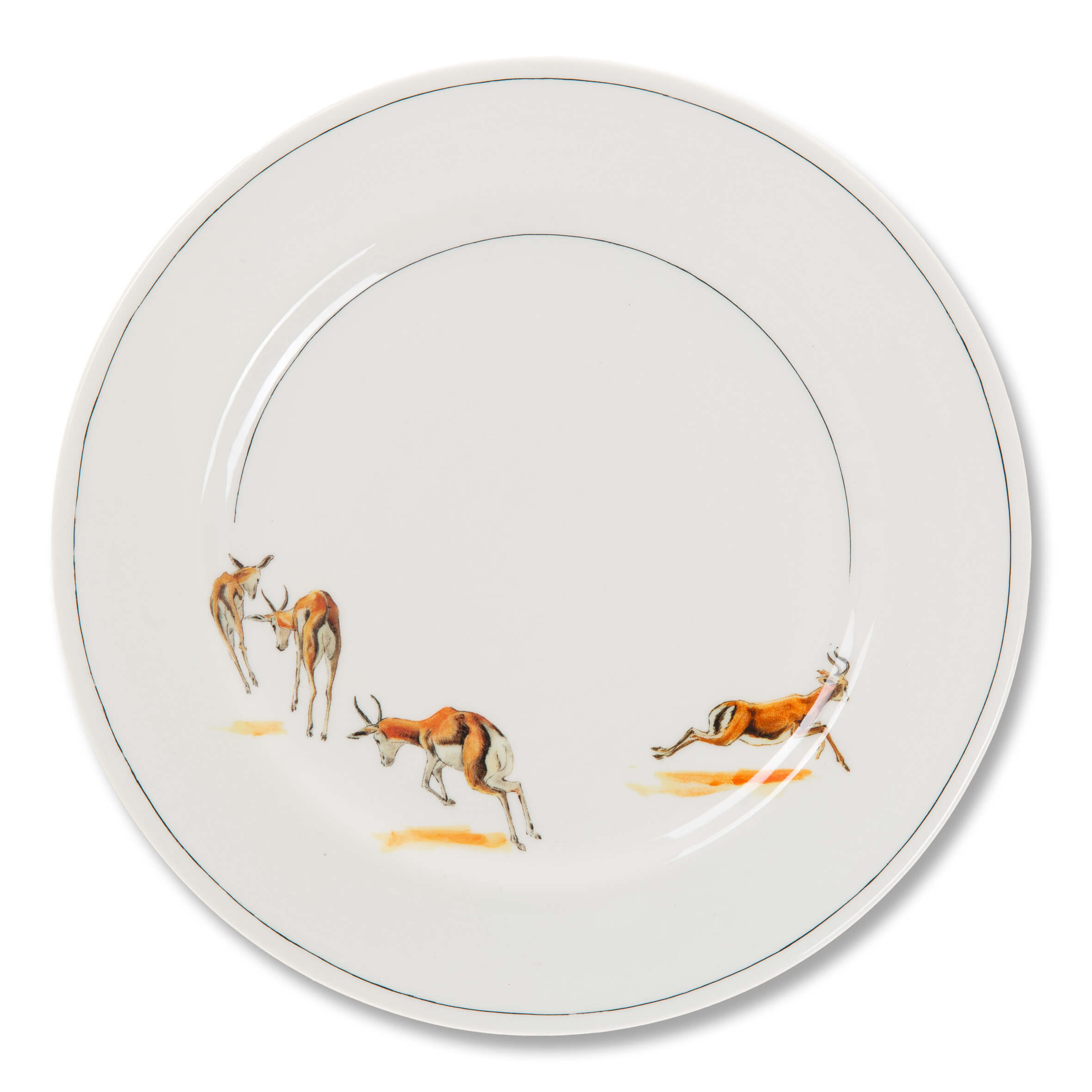 Antelope Jumping Dinner Plate