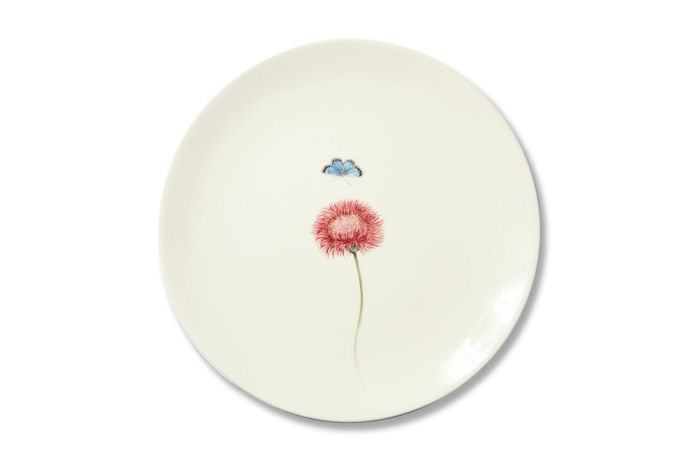 Bloom Silybum Marianum Plate