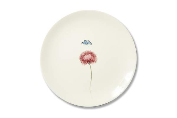 Bloom Silybum Marianum Plate