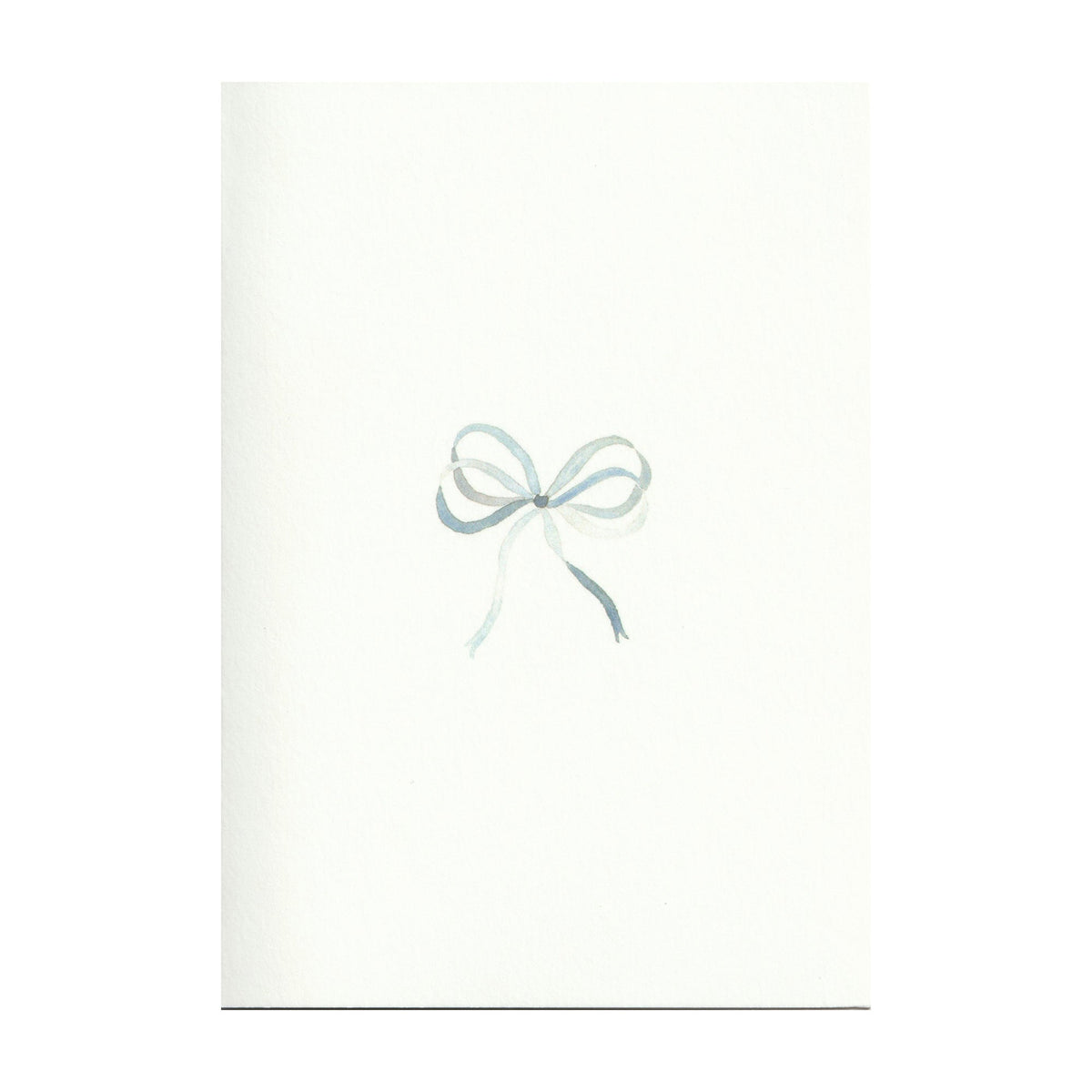 Lake Blue Bow Ribbon Cards, Set of 5