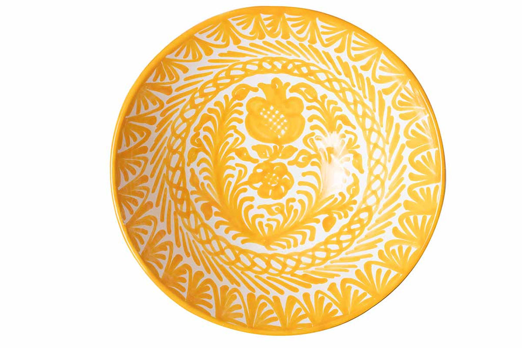 Casa Amarilla Large Bowl with Hand-painted Designs